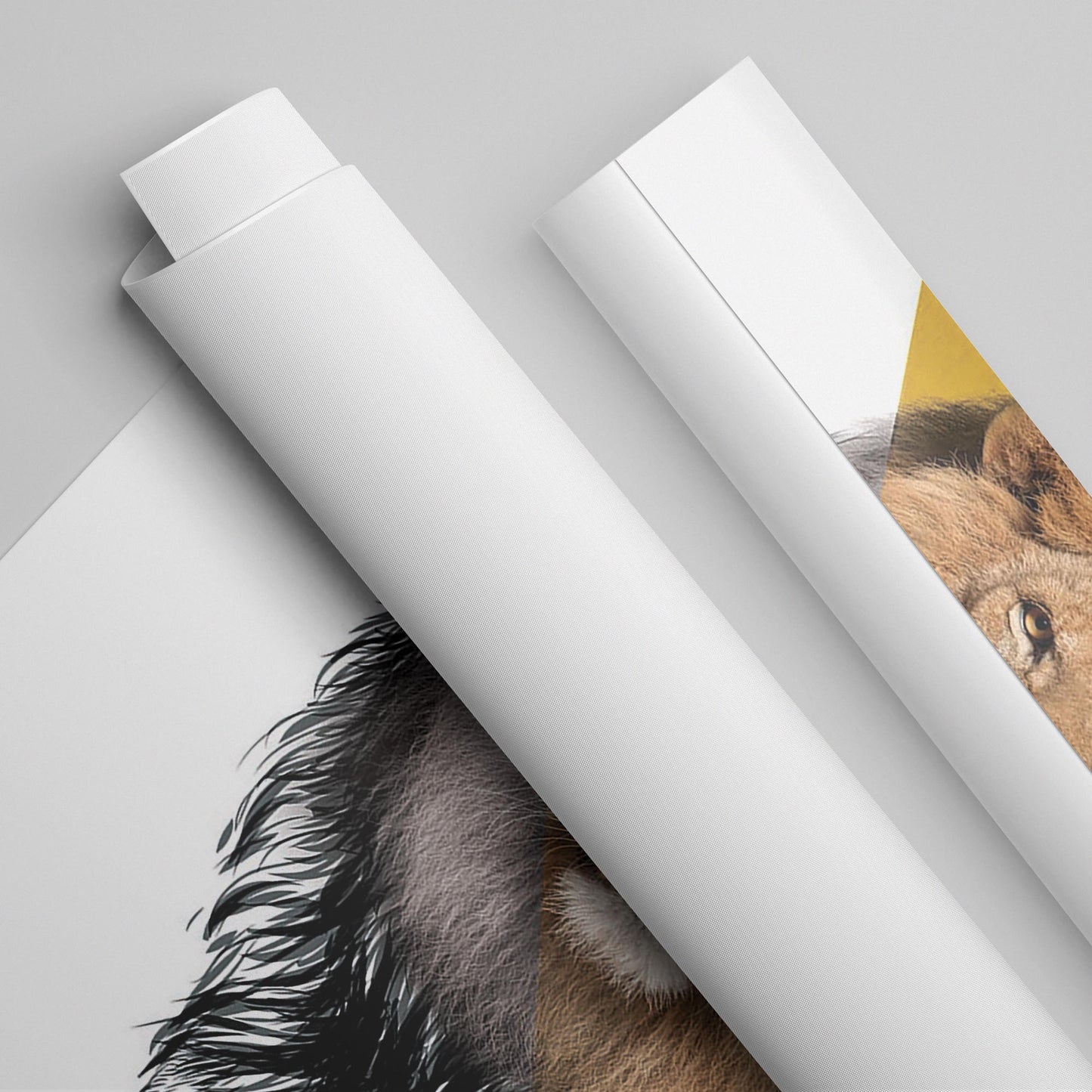 Vibrant Lion Art Print: A Bold Canvas of Colorful Majesty