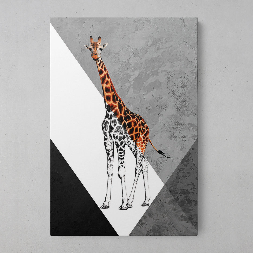 Imprimare artistică cu girafe capricioase