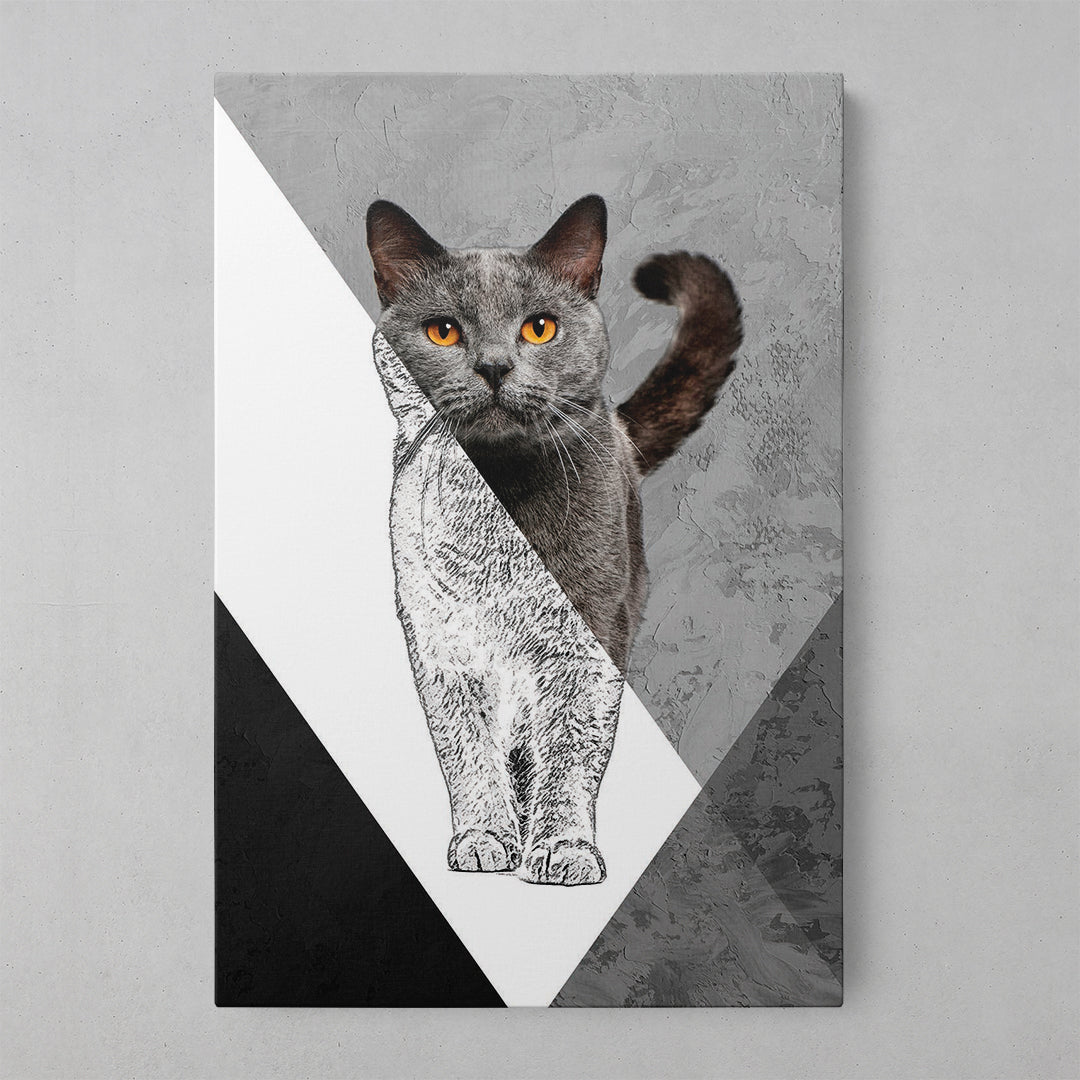 Vibrant Feline Wonders: Ilustrații artistice de pisici