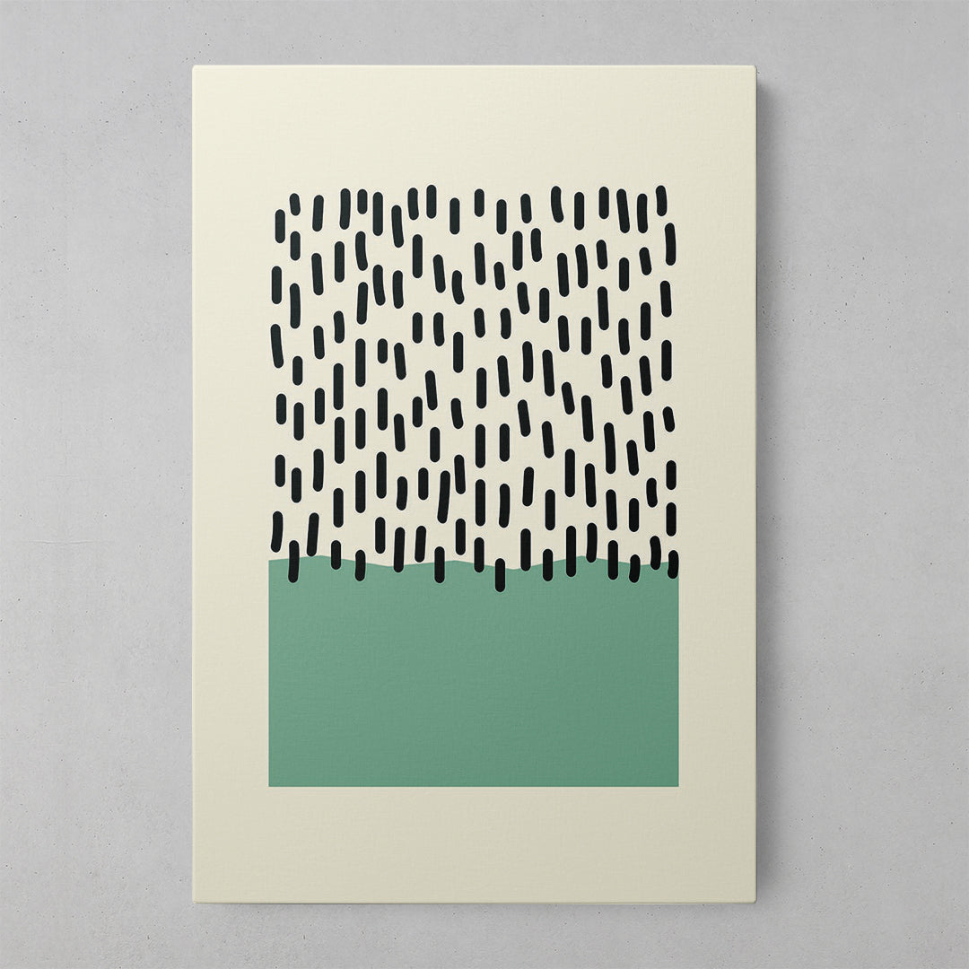 Nocturnal Tides - Enigmatic Black and Blue Canvas Art