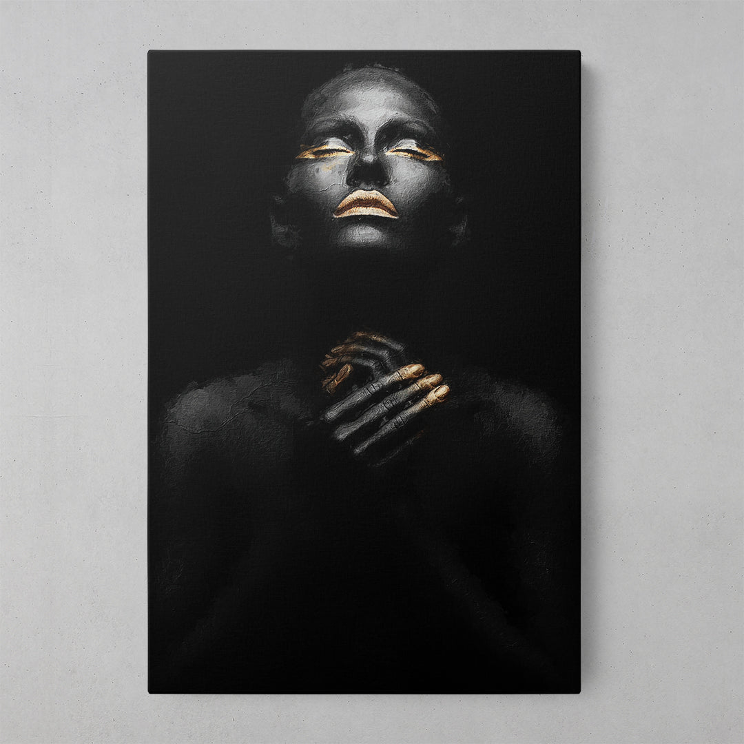 Chic Black Skin Art Print