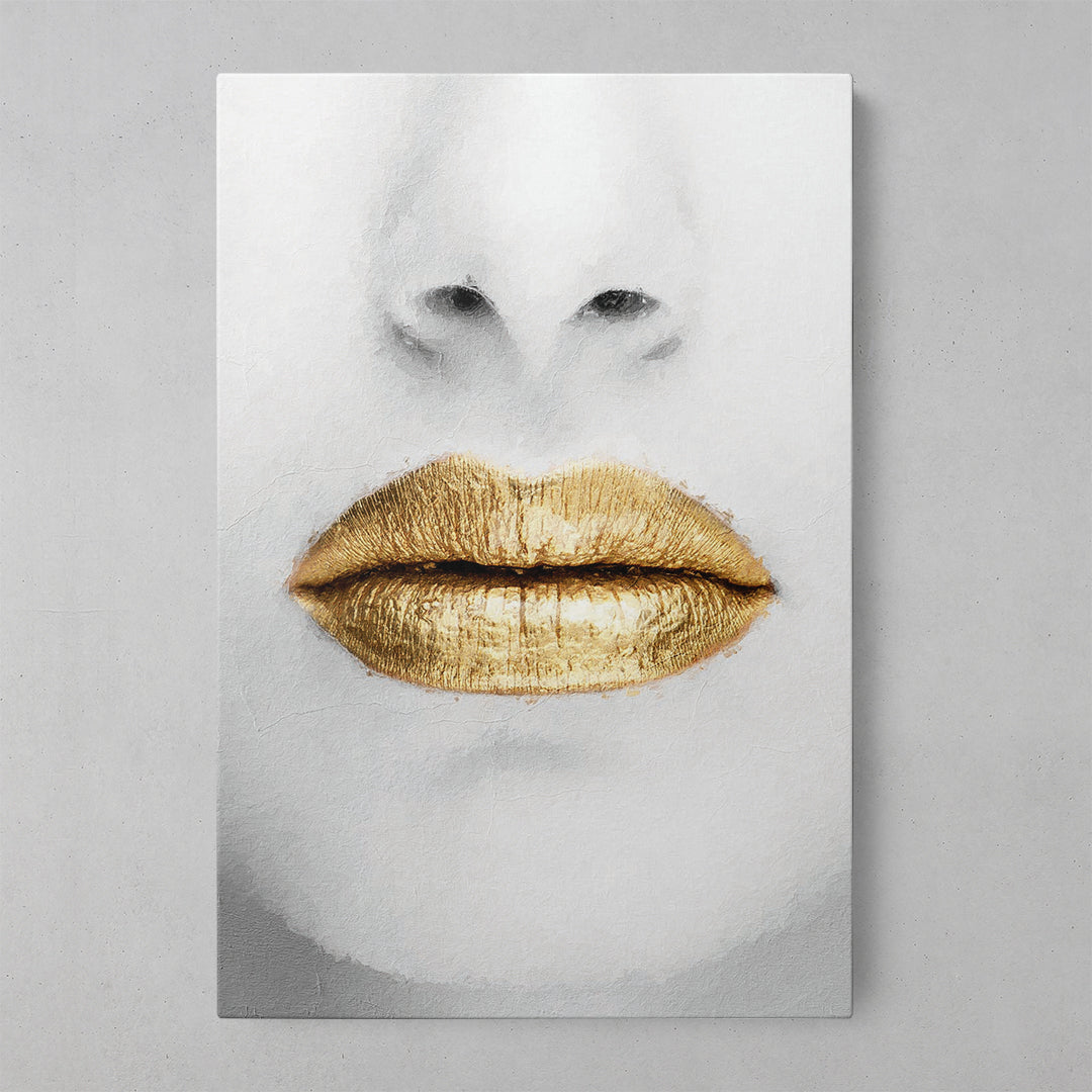 Gilded Dreams: A Gold Elegance Canvas Print