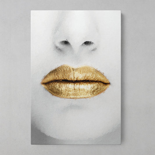 Gilded Dreams: A Gold Elegance Canvas Print