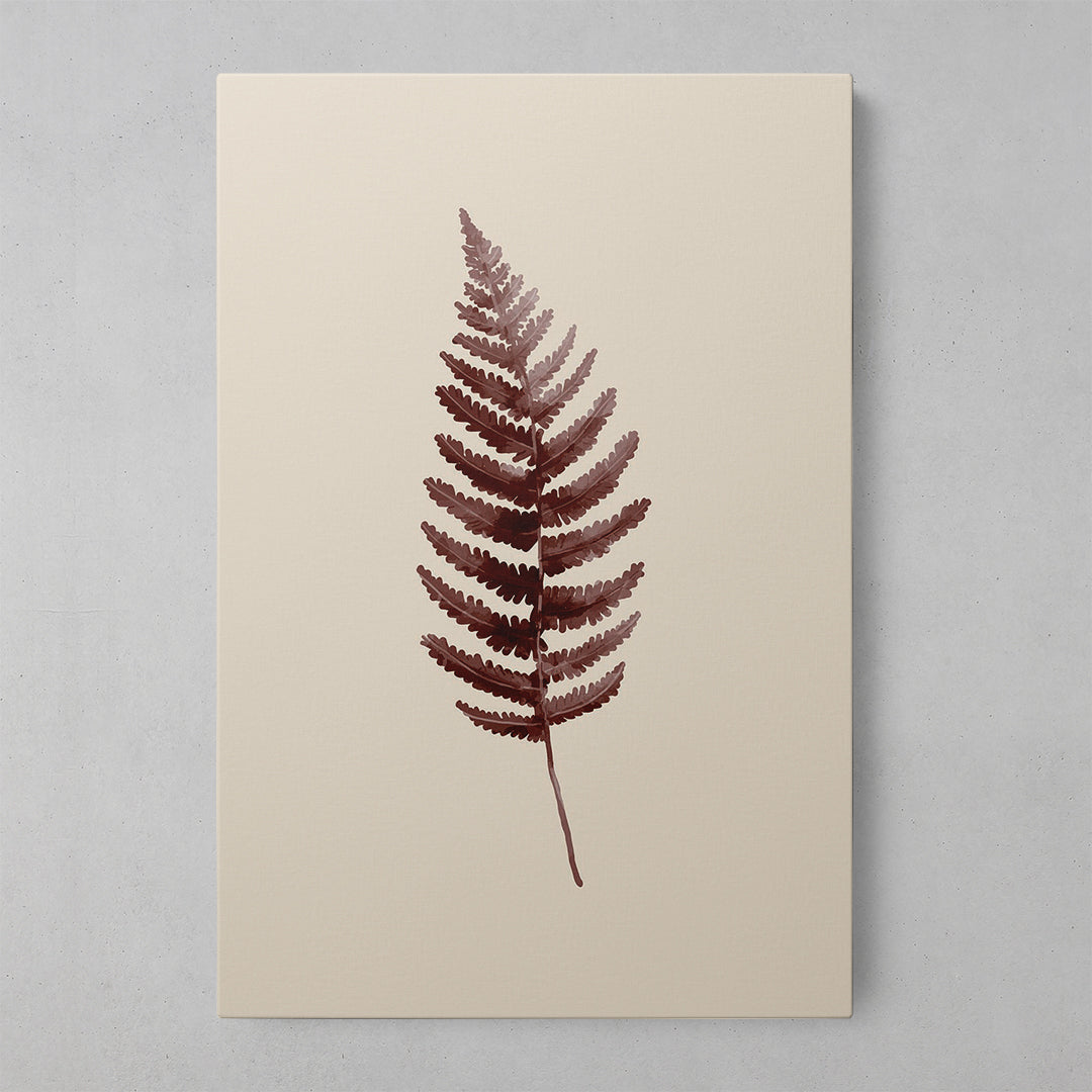 Autumn Hues: Vibrant Brown and Red Leaf Art