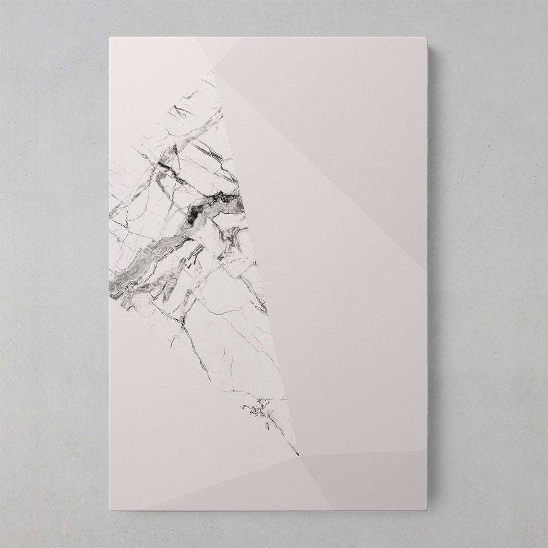 Elegant Grey Geometric Marble Art Print