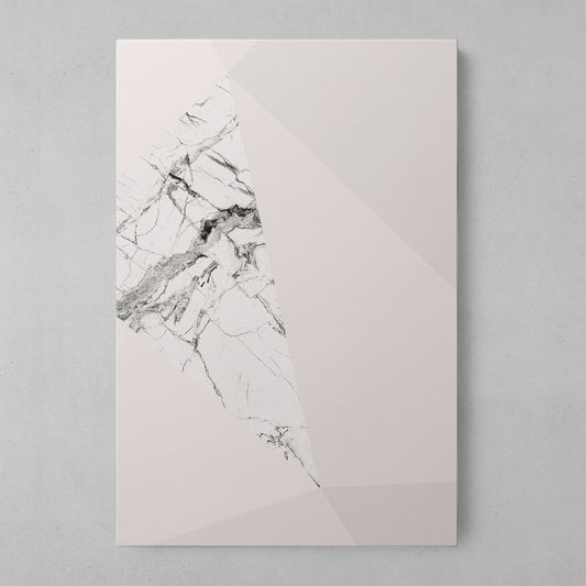 Elegant Grey Geometric Marble Art Print