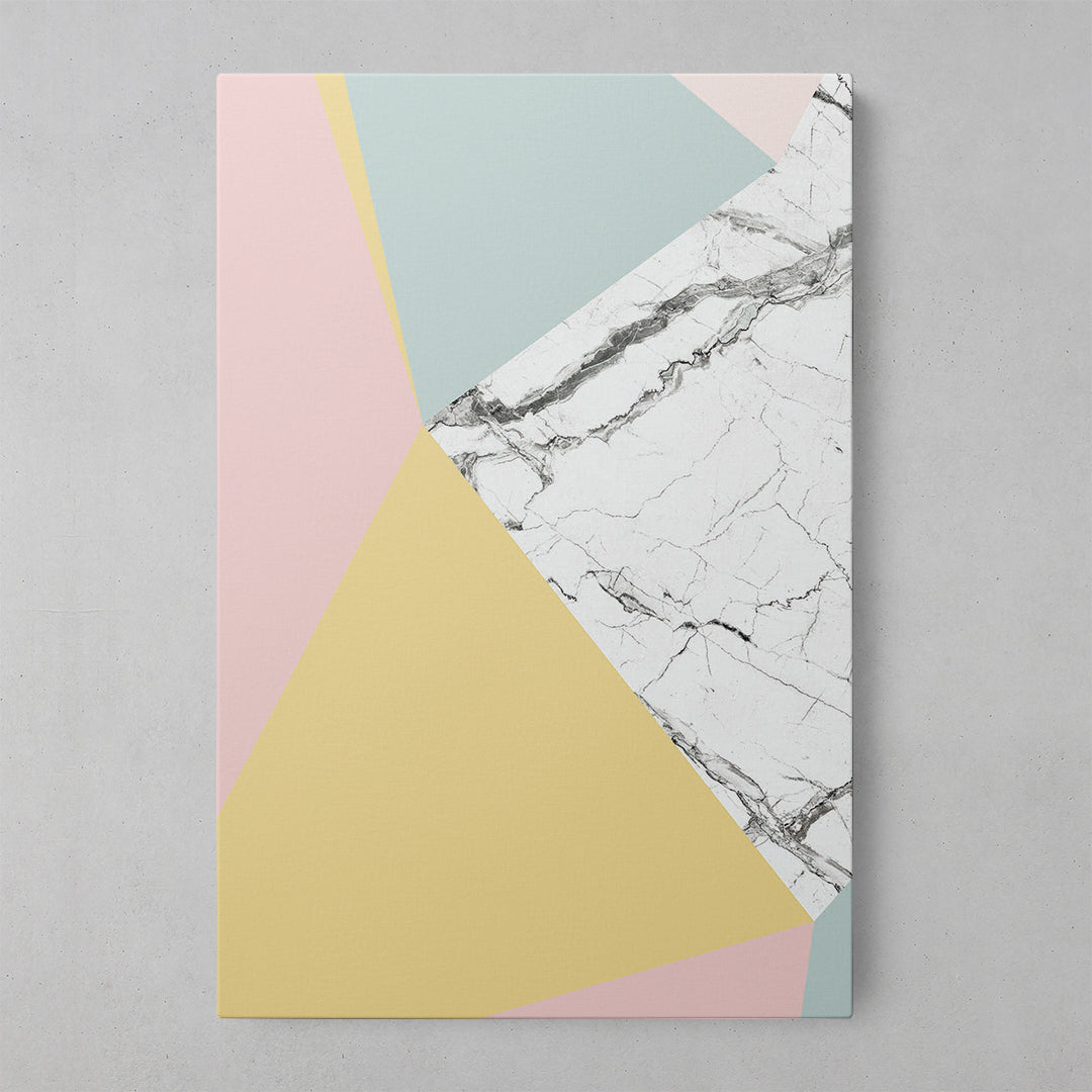 Vibrant Geometric Marble Wall Art