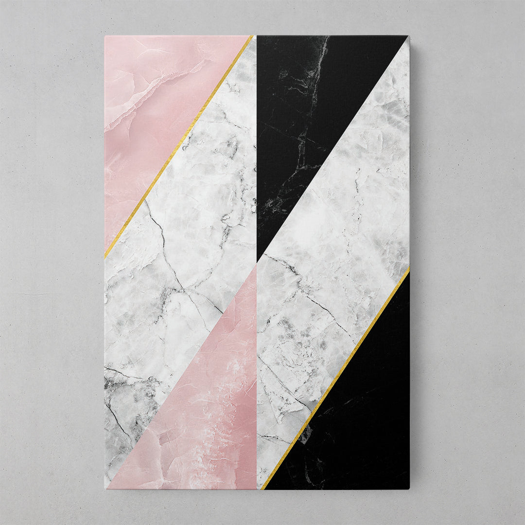 Pink Marble Geometric Elegance