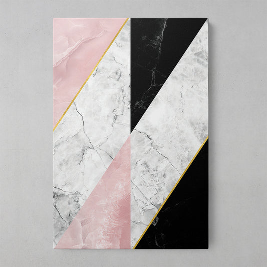 Pink Marble Geometric Elegance