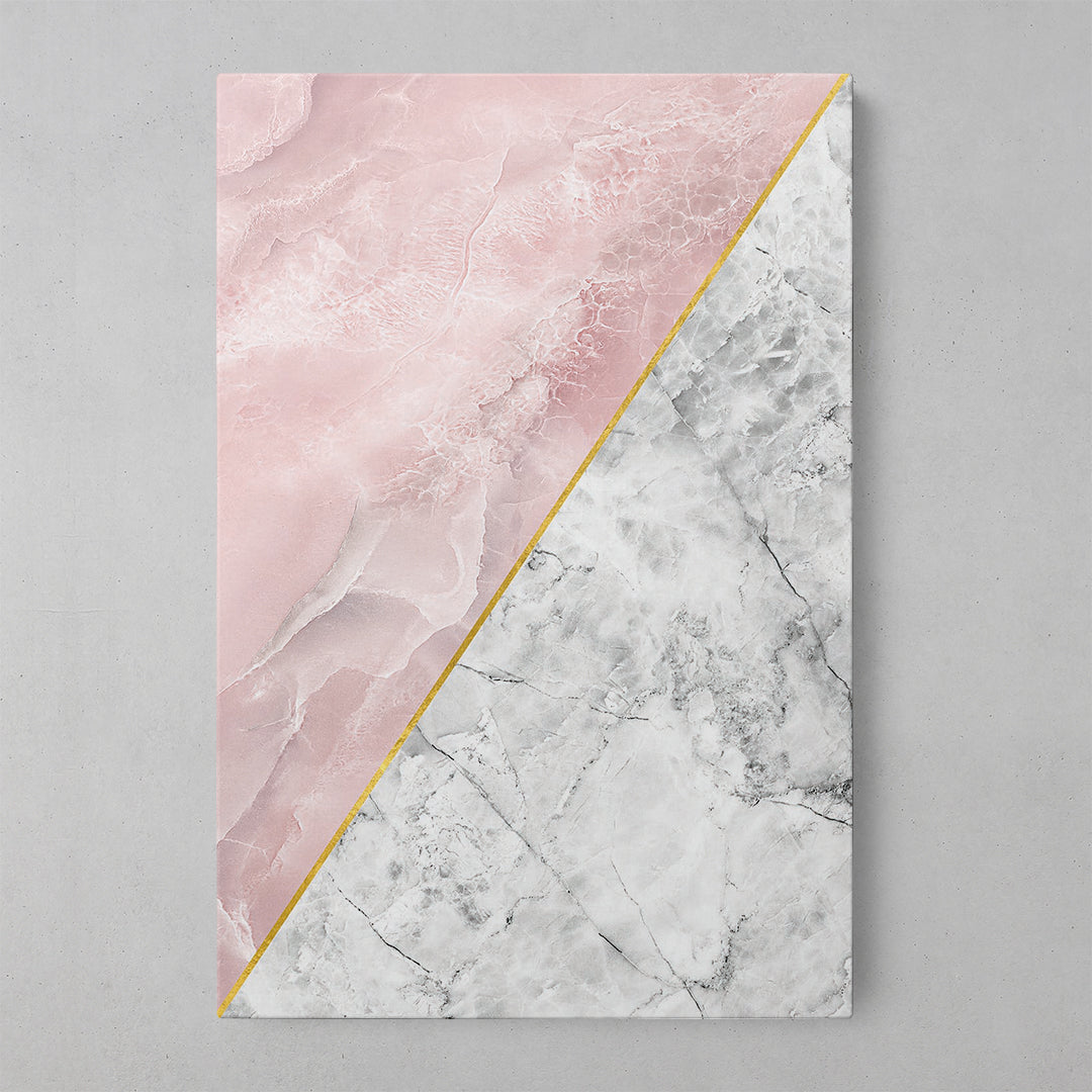 Pink Marble Geometric Elegance