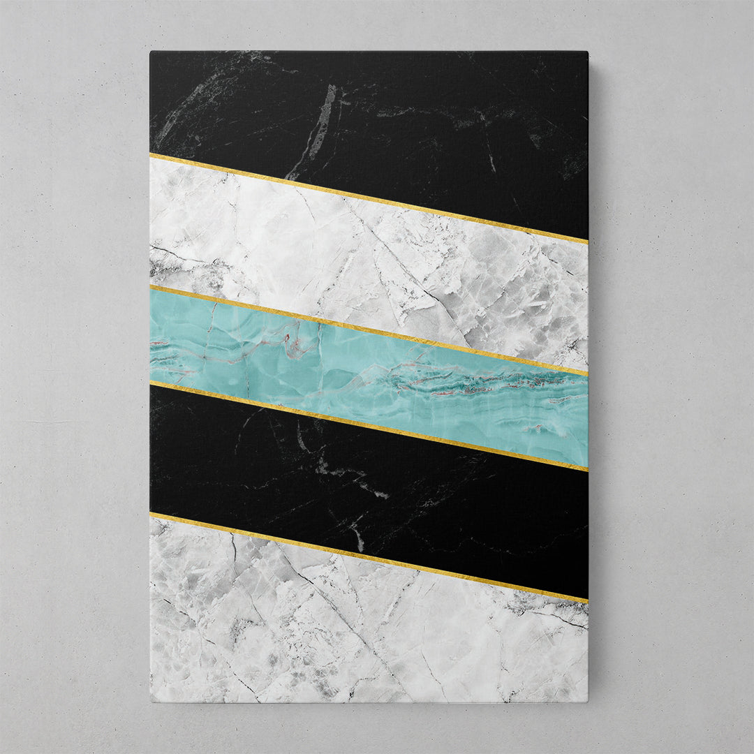 Turcoaz Geometric Elegance Art. de perete