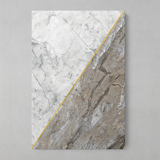 Elegant Geometric Marble with Golden Accents