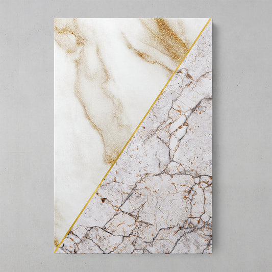 Elegant Gold Geometric Marble Art