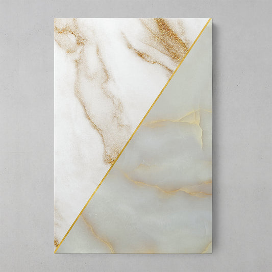 Elegant Geometric Marble with Gold Accents