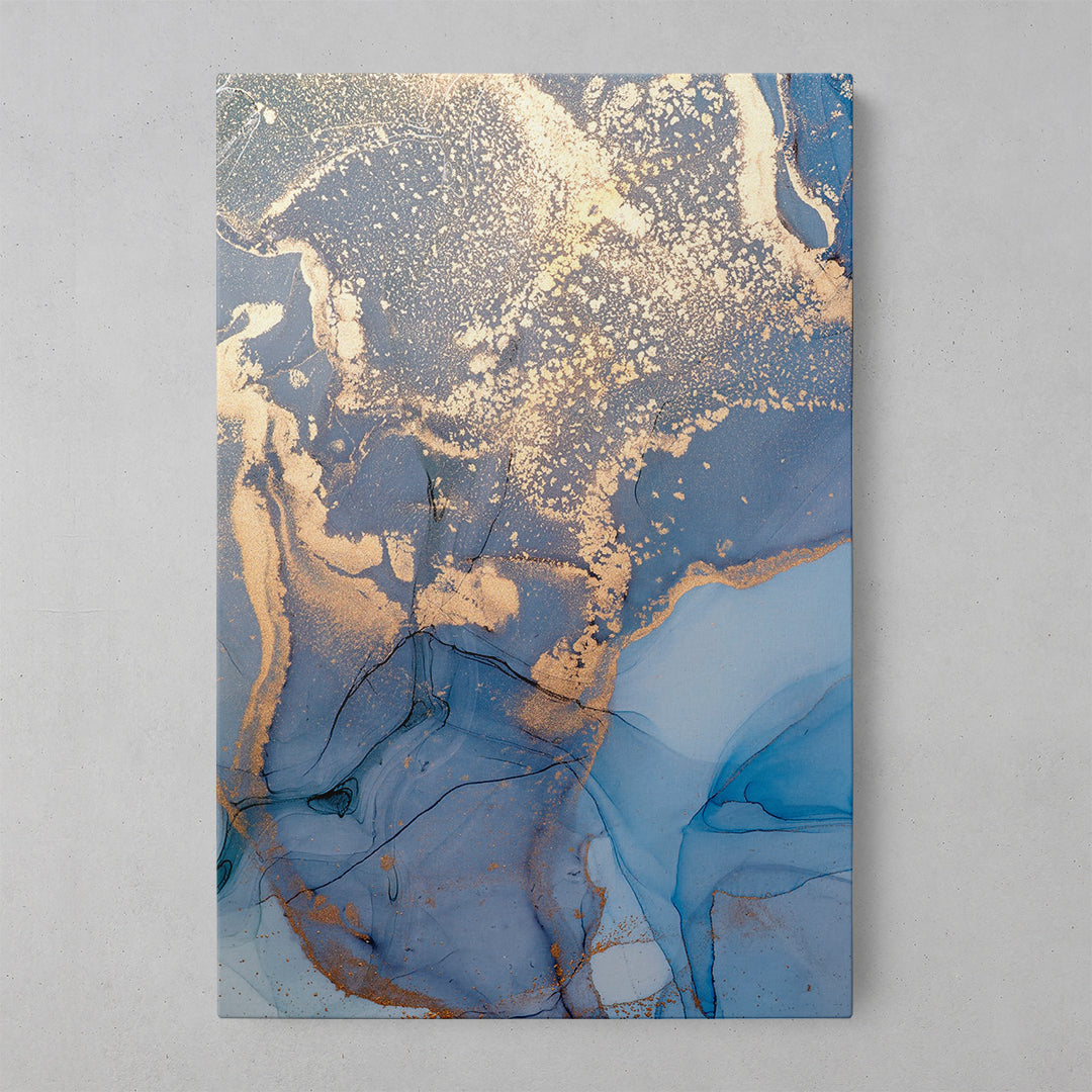 Azure Veins: imprimare artistică inspirată de marmură