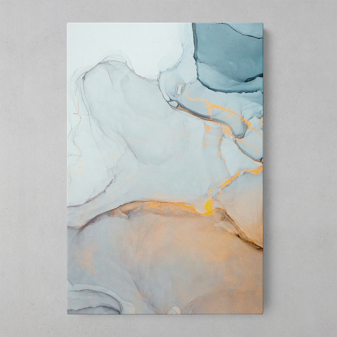 Marble Elegance: Textured Art Print