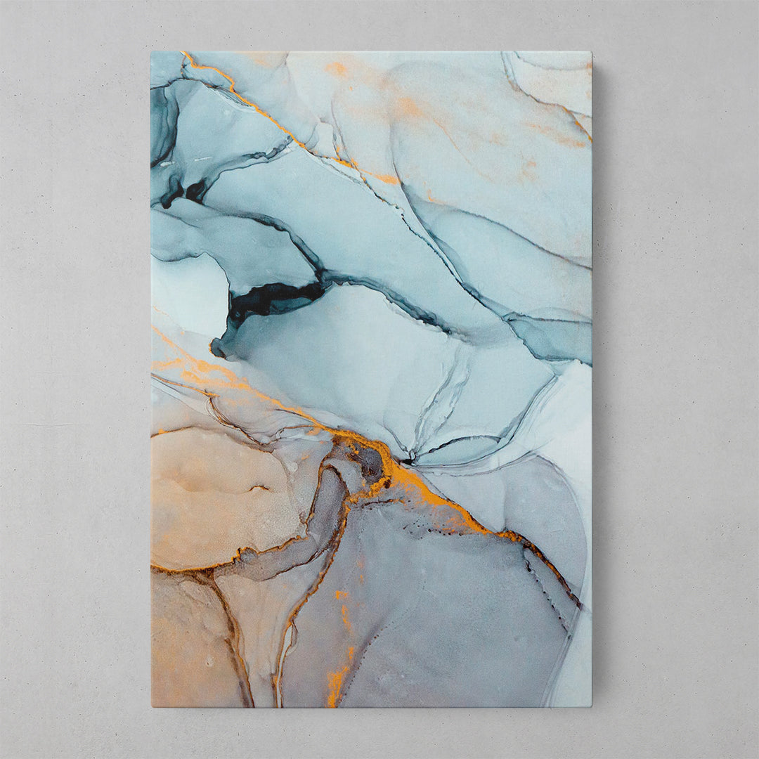 Marble Elegance: Textured Art Print