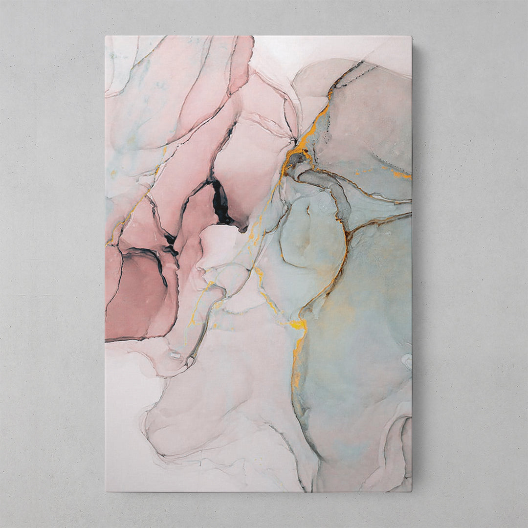 Marble Elegance: Textured Art Print