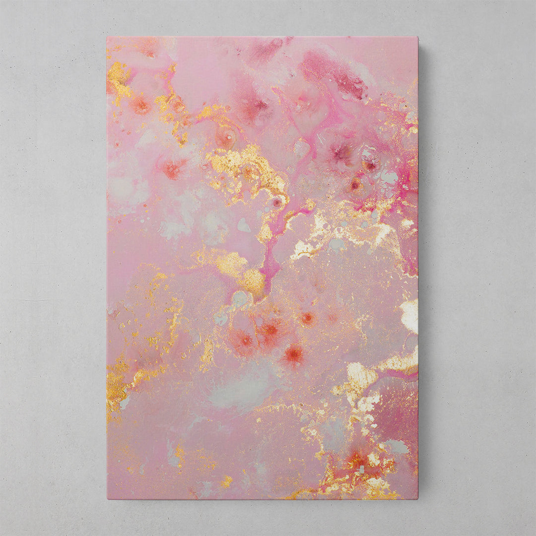 Pink Marble Elegance: afiș imprimat uimitor sau pânză înfășurată