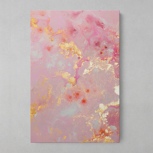 Pink Marble Elegance: Stunning Printed Poster or Wrapped Canvas