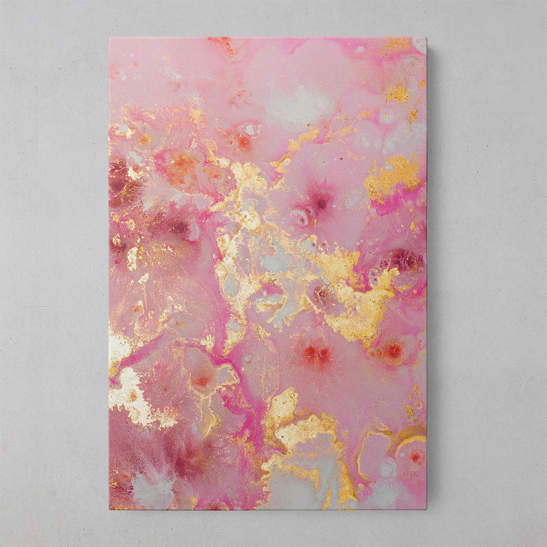 Pink Marble Elegance: pânză artistică și poster