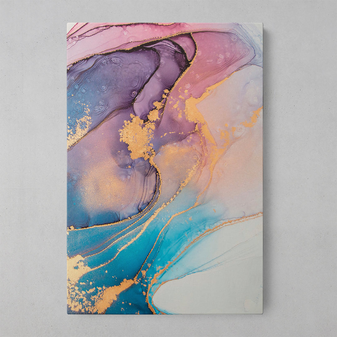 Vibrant Marble Dreams: imprimare artistică multicoloră