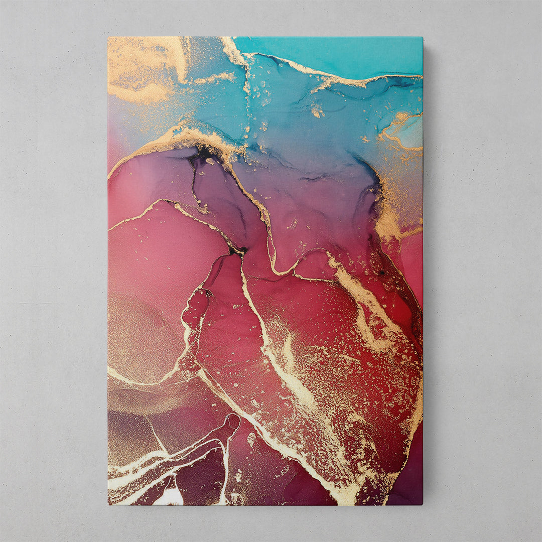 Vibrant Multicolor Marble Art Print