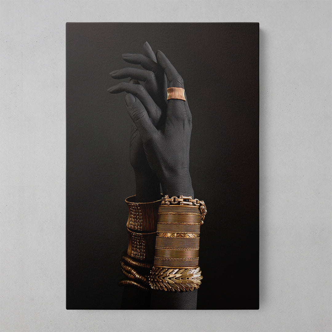 Empowered Elegance: Women's Wrists and Palms Art Print