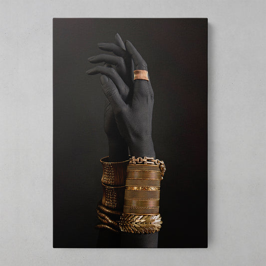 Empowered Elegance: Women's Wrists and Palms Art Print