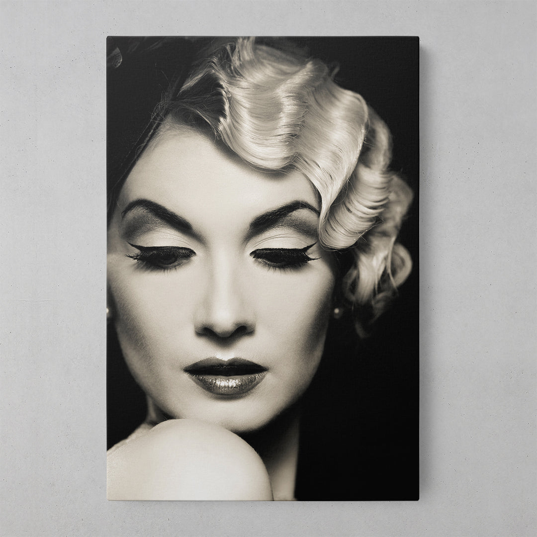 Vintage Vibes: Retro-Inspired Women's Art Print
