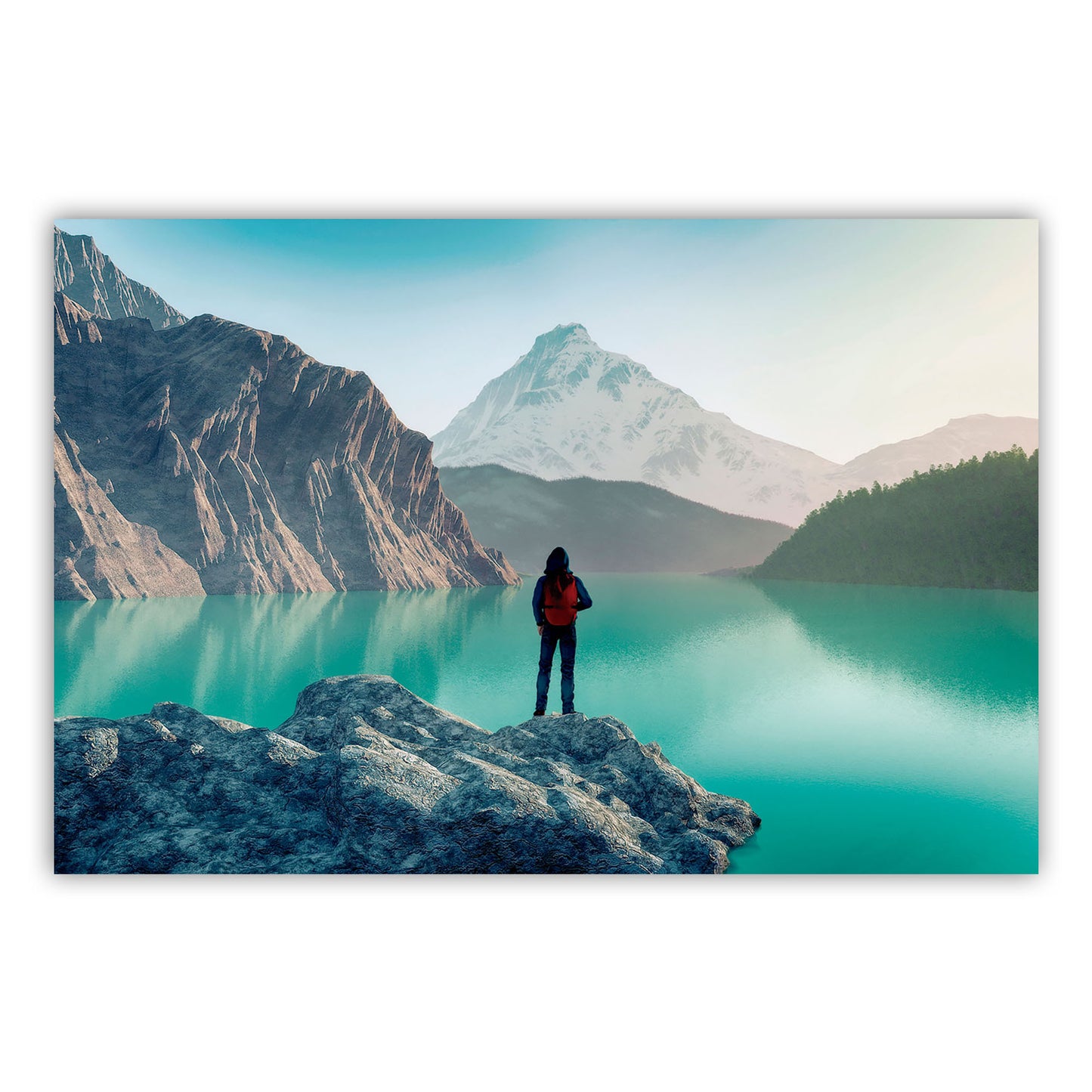 Vibrant Artistry: Premium Canvas Wall Print 678