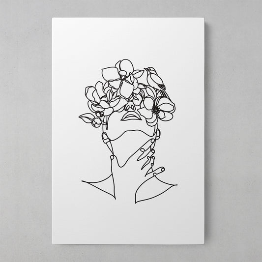 Nature's Embrace: A Woman's Serenity Print