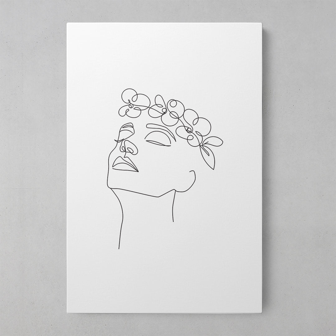 Nature's Whisper: Women's Lines Art Print