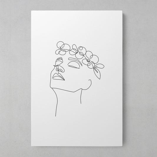 Nature's Whisper: Women's Lines Art Print
