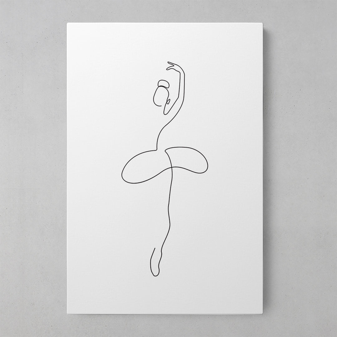 Ballet Dreams: Elegant Lines Canvas Art