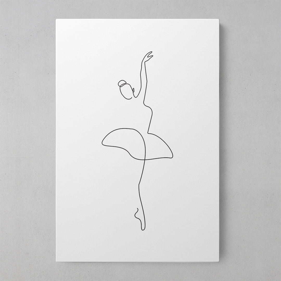 Ballet Dreams: Whimsical Lines Art Print
