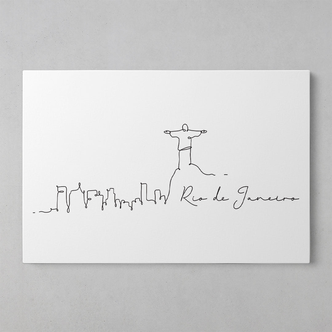 Rio de Janeiro Skyline Art Print