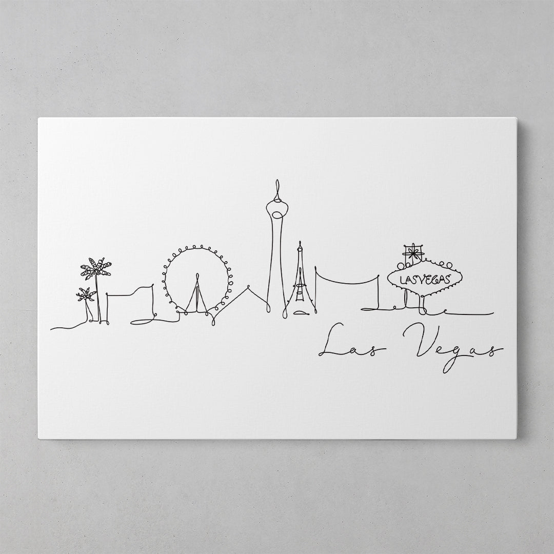 Vibrant Las Vegas Skyline Art Print