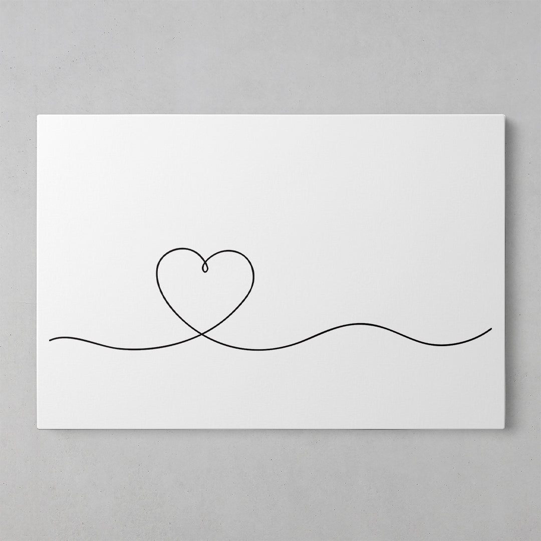 Love in Lines: A Captivating Art Print