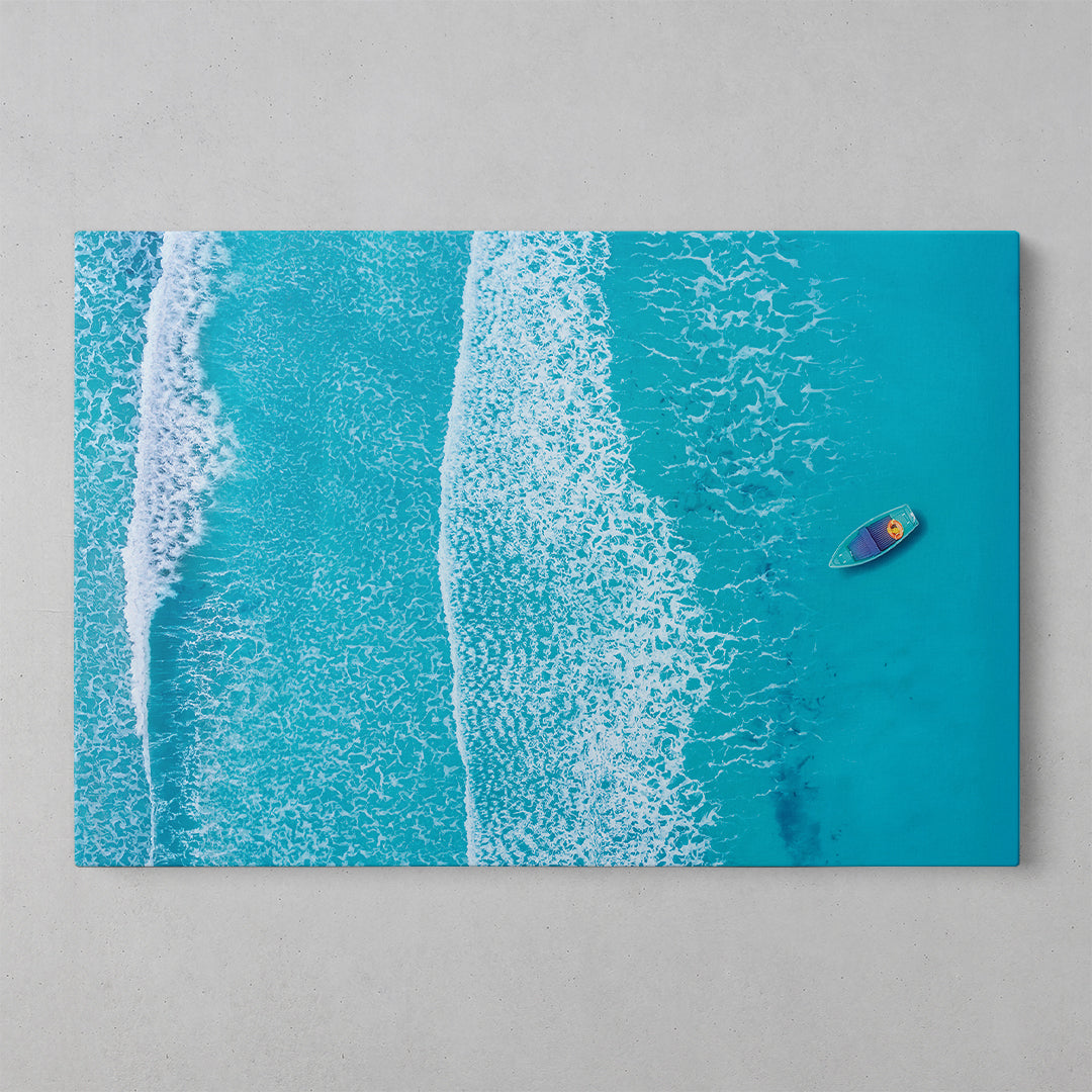 Shoreless Serenity: A Coastal Escape Canvas Art