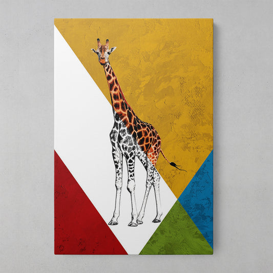 Vibrant Giraffe Art Print