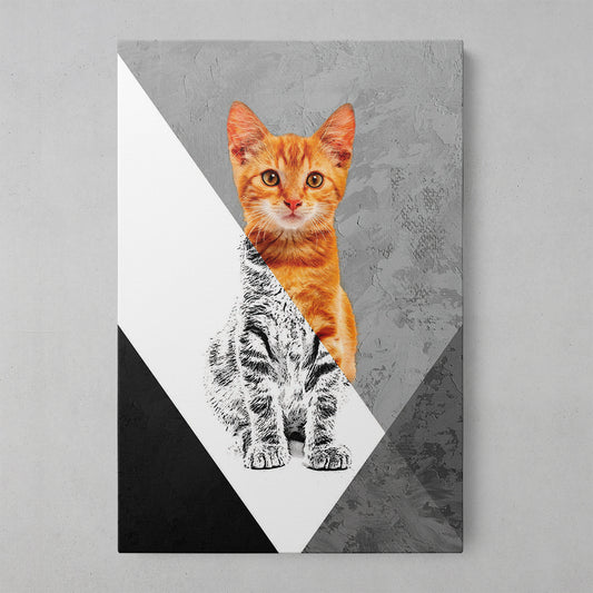 Vibrant Feline Whimsy Wall Art