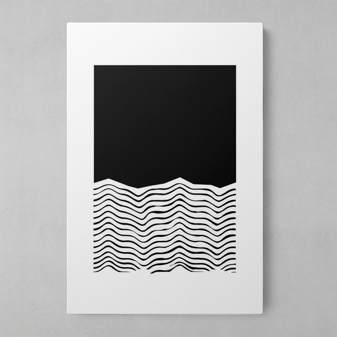 Monochrome Elegance: Abstract Art Canvas Print