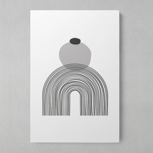 Monochrome Elegance: Abstract Art Poster