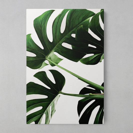 Vibrant Green Leaves Wall Art