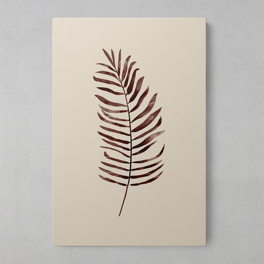 Autumn's Embrace: Brown and Red Leaves Art Print