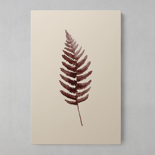 Autumn Hues: Vibrant Brown and Red Leaf Art