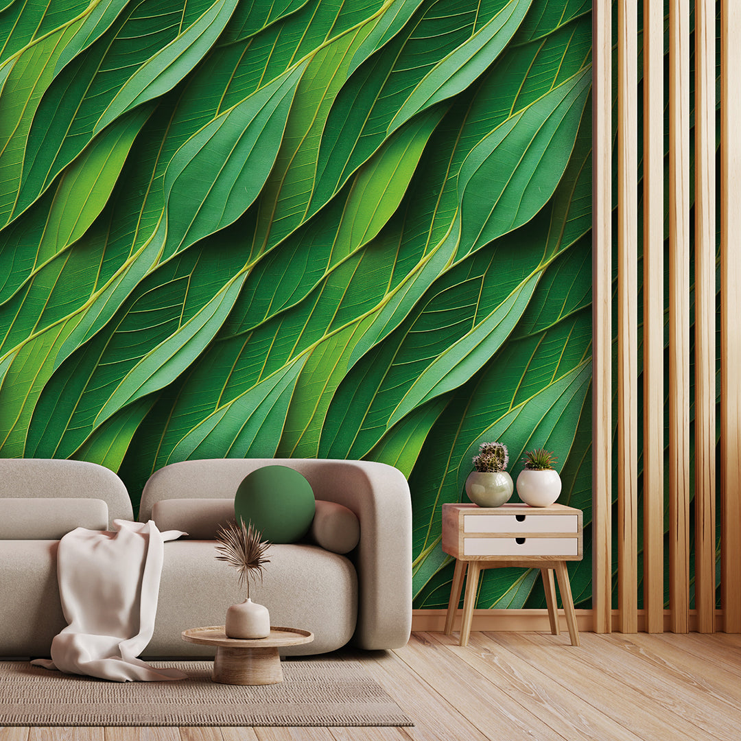 Wallpaper Big leaves 58x300cm