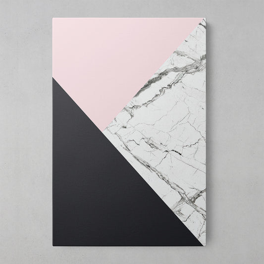 Pink Marble Geometric Elegance