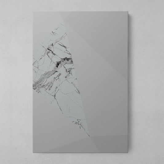 Elegant Grey Geometric Marble Art Print